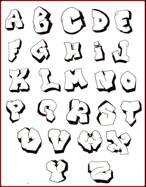 letras de grafite para copiar